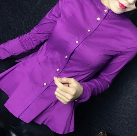 PEPLUM DRESS SHIRT - Picture 3 of 7